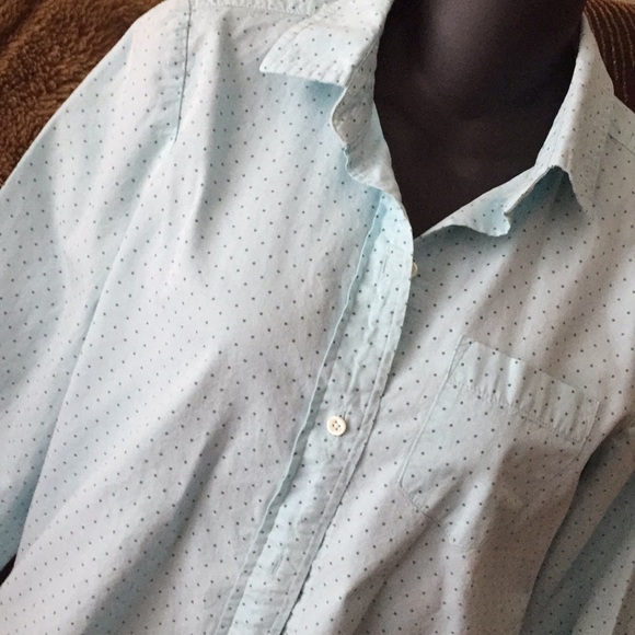 J. CREW cotton button down size 2 EUC - Picture 1 of 3